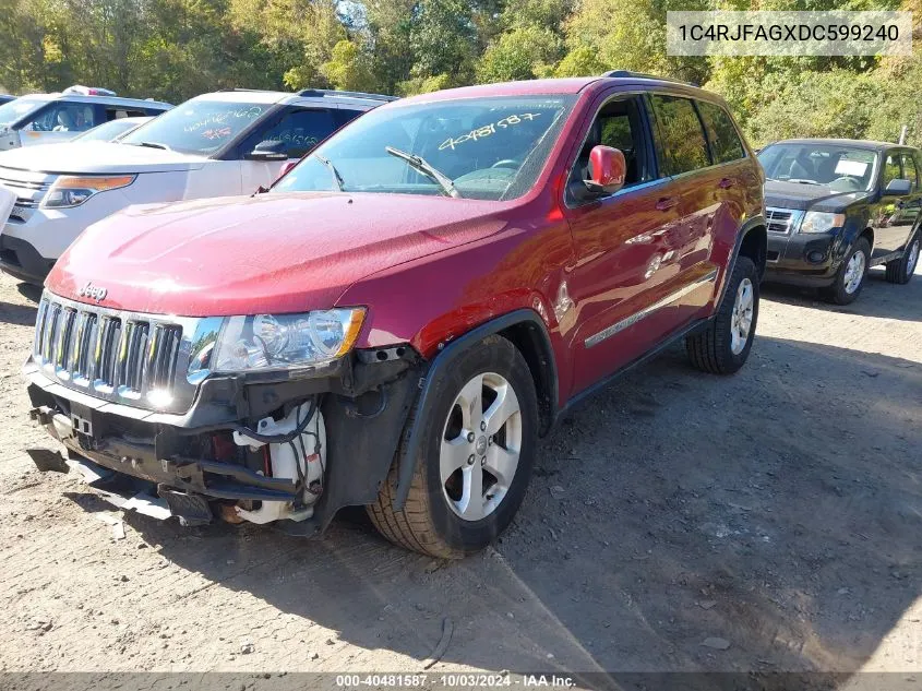 2013 Jeep Grand Cherokee Laredo VIN: 1C4RJFAGXDC599240 Lot: 40481587