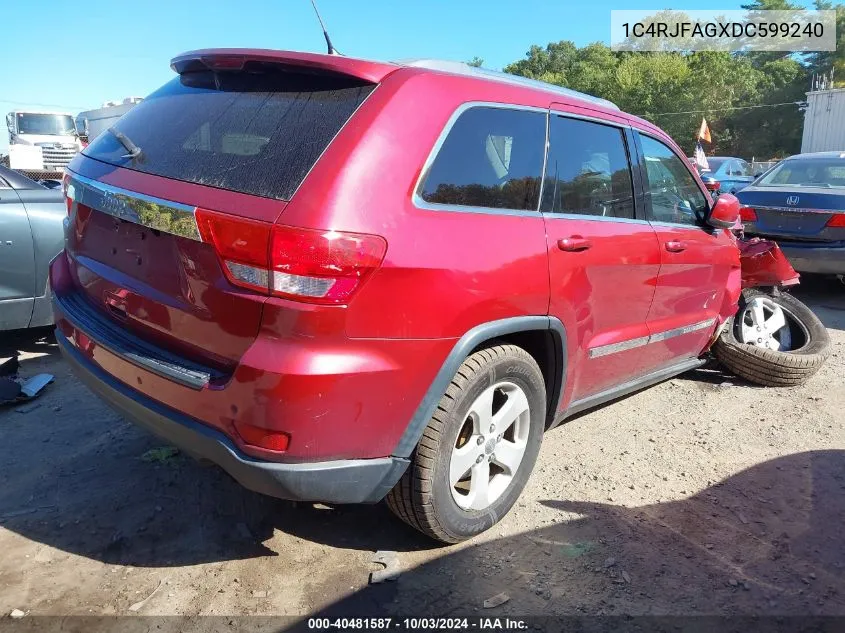 1C4RJFAGXDC599240 2013 Jeep Grand Cherokee Laredo