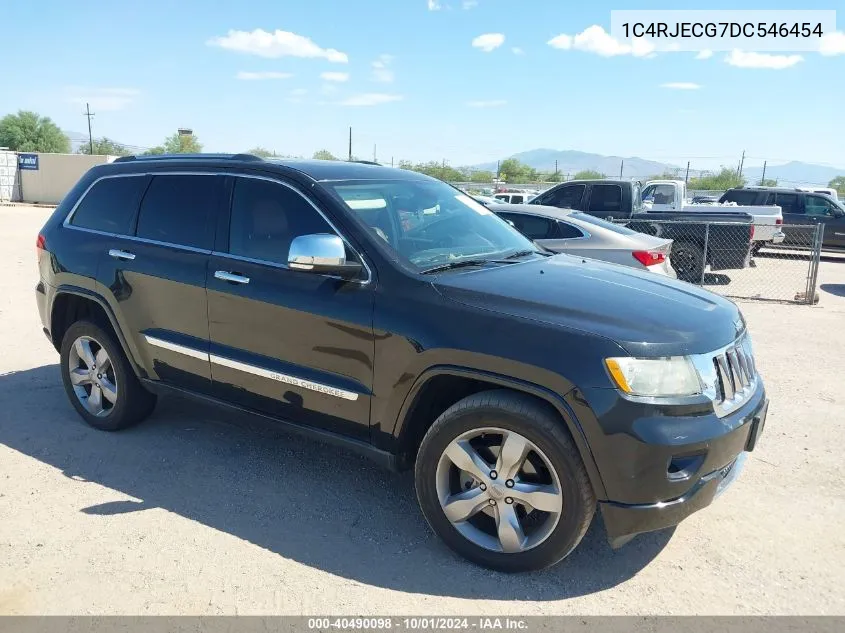 2013 Jeep Grand Cherokee Overland VIN: 1C4RJECG7DC546454 Lot: 40490098