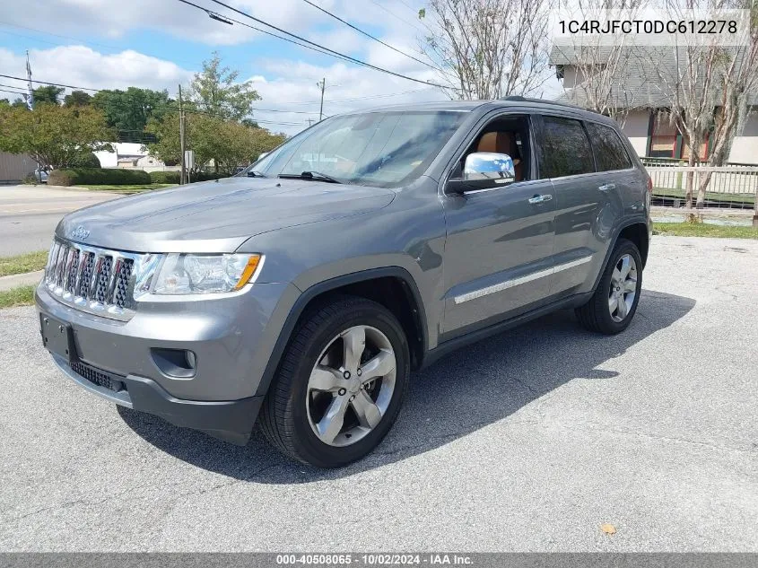 2013 Jeep Grand Cherokee Overland VIN: 1C4RJFCT0DC612278 Lot: 40508065