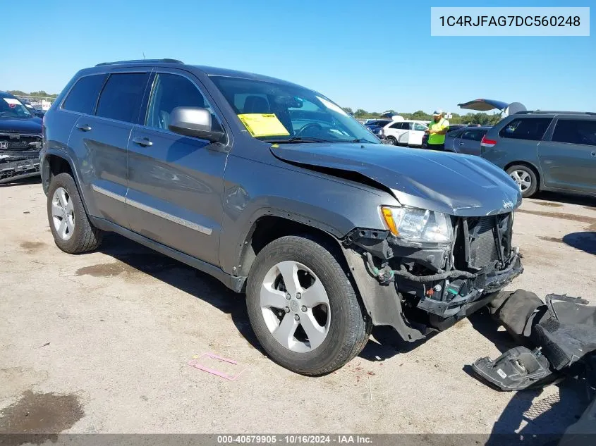 2013 Jeep Grand Cherokee Laredo VIN: 1C4RJFAG7DC560248 Lot: 40579905