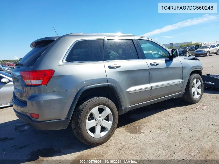 2013 Jeep Grand Cherokee Laredo VIN: 1C4RJFAG7DC560248 Lot: 40579905