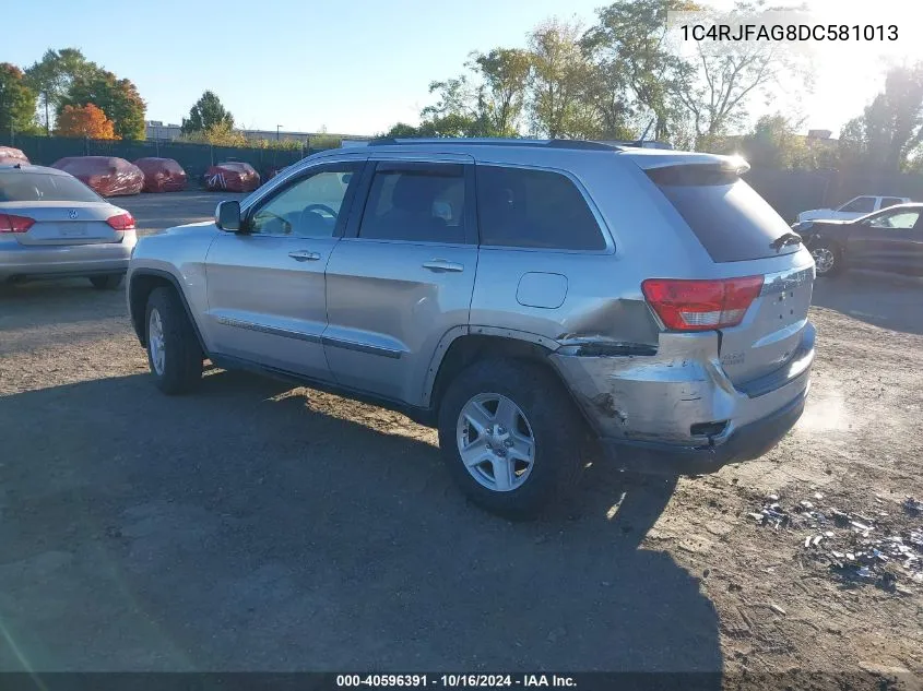 2013 Jeep Grand Cherokee Laredo VIN: 1C4RJFAG8DC581013 Lot: 40596391