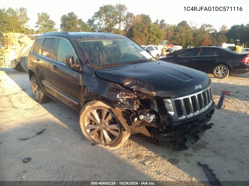 2013 Jeep Grand Cherokee Laredo VIN: 1C4RJFAG1DC571116 Lot: 40650235