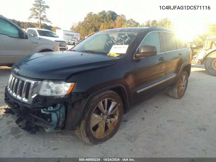 2013 Jeep Grand Cherokee Laredo VIN: 1C4RJFAG1DC571116 Lot: 40650235