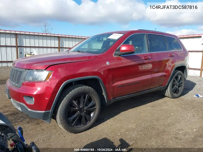 1C4RJFAT3DC587816 2013 Jeep Grand Cherokee Laredo Altitude