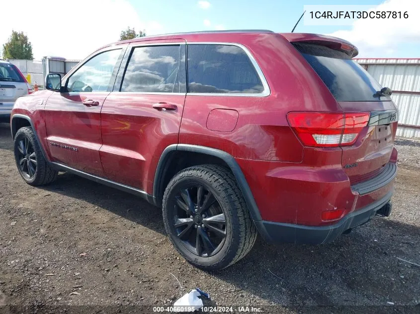 2013 Jeep Grand Cherokee Laredo Altitude VIN: 1C4RJFAT3DC587816 Lot: 40660195