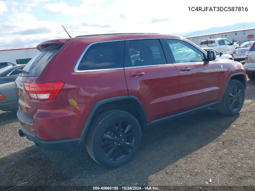 1C4RJFAT3DC587816 2013 Jeep Grand Cherokee Laredo Altitude