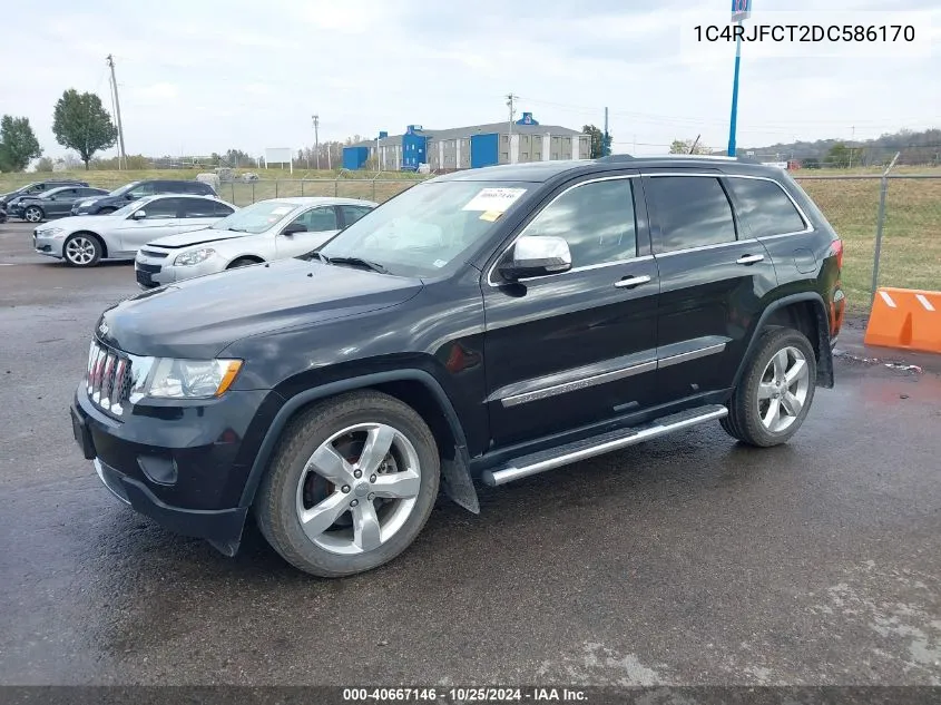 2013 Jeep Grand Cherokee Overland VIN: 1C4RJFCT2DC586170 Lot: 40667146