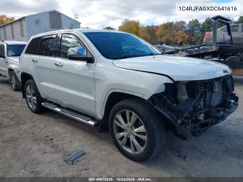 2013 Jeep Grand Cherokee Laredo VIN: 1C4RJFAGXDC641616 Lot: 40675338