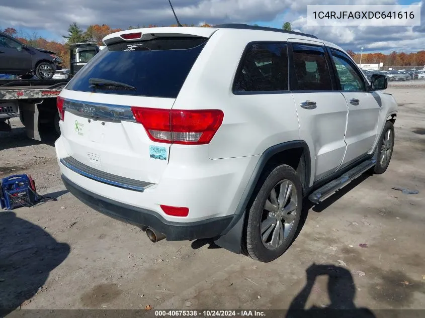 2013 Jeep Grand Cherokee Laredo VIN: 1C4RJFAGXDC641616 Lot: 40675338