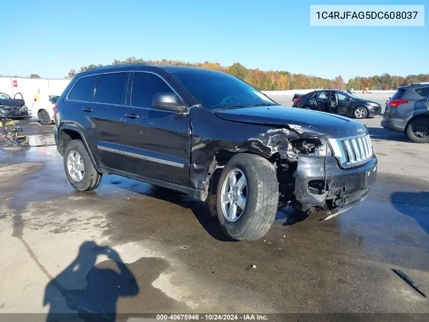 2013 Jeep Grand Cherokee Laredo VIN: 1C4RJFAG5DC608037 Lot: 40675946