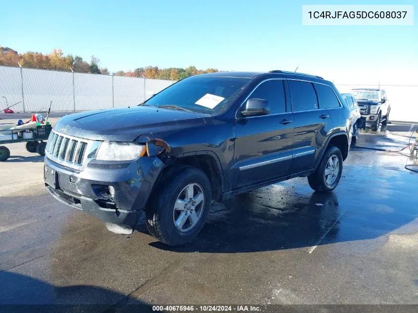 2013 Jeep Grand Cherokee Laredo VIN: 1C4RJFAG5DC608037 Lot: 40675946