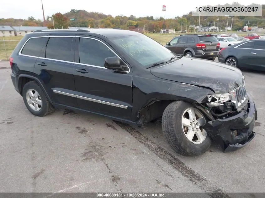 2013 Jeep Grand Cherokee Laredo VIN: 1C4RJFAG5DC560247 Lot: 40689181