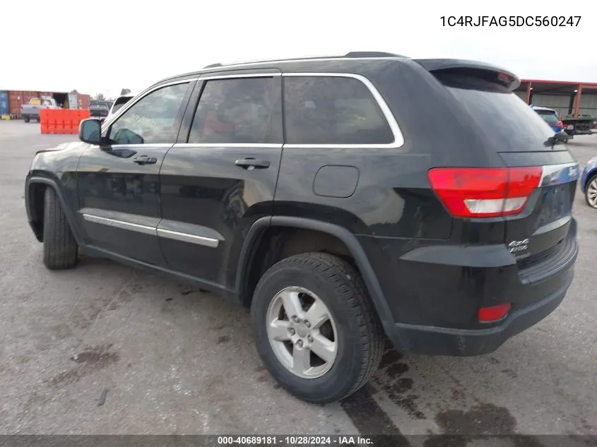 1C4RJFAG5DC560247 2013 Jeep Grand Cherokee Laredo