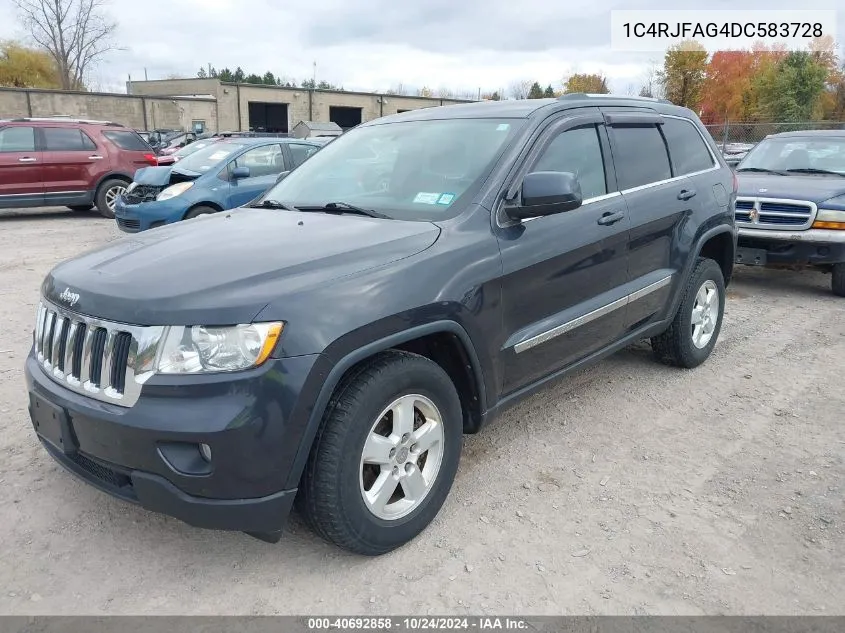 2013 Jeep Grand Cherokee Laredo VIN: 1C4RJFAG4DC583728 Lot: 40692858