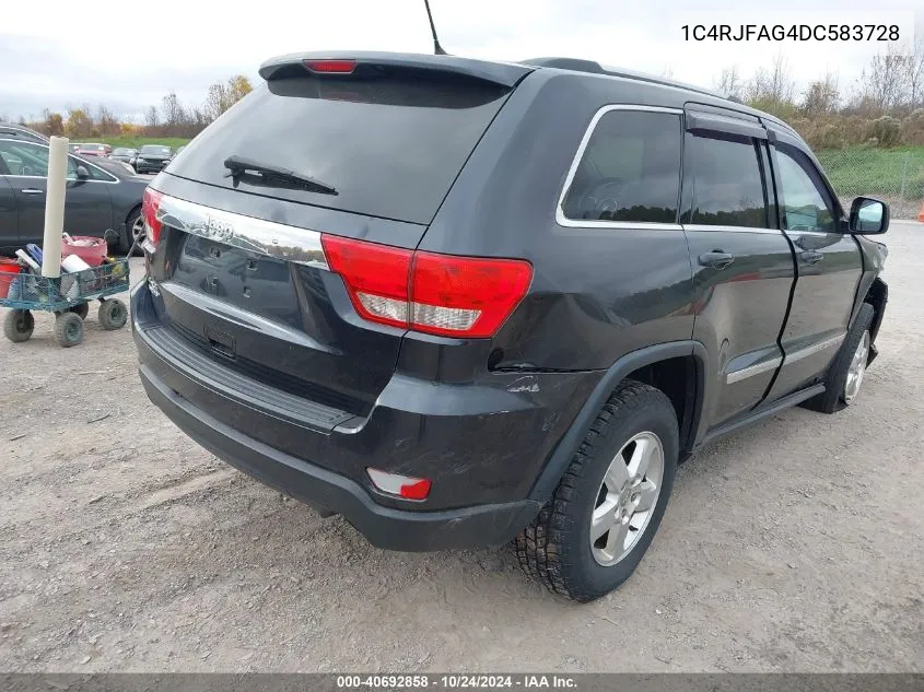 2013 Jeep Grand Cherokee Laredo VIN: 1C4RJFAG4DC583728 Lot: 40692858