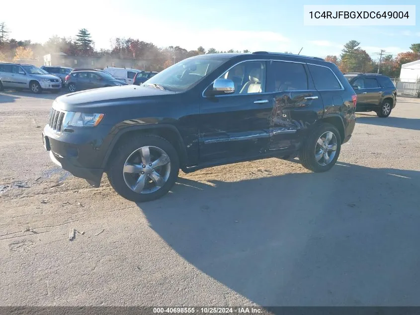 2013 Jeep Grand Cherokee Limited VIN: 1C4RJFBGXDC649004 Lot: 40698555