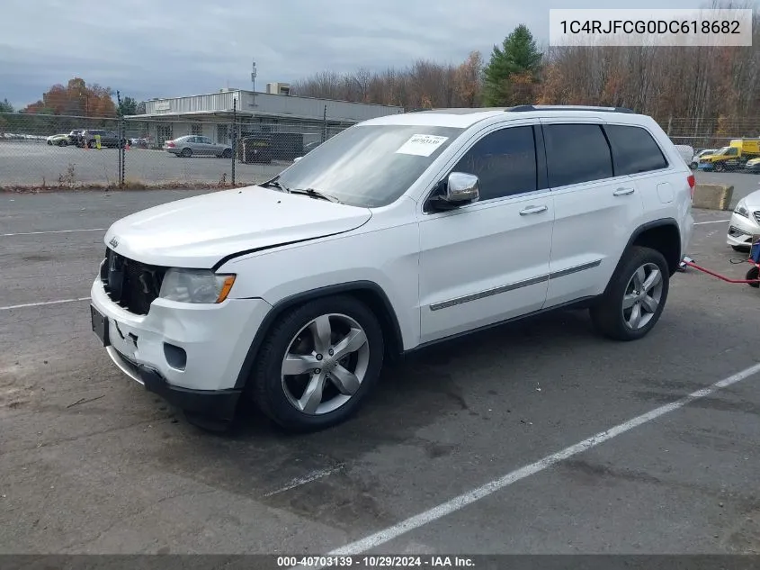 2013 Jeep Grand Cherokee Overland VIN: 1C4RJFCG0DC618682 Lot: 40703139