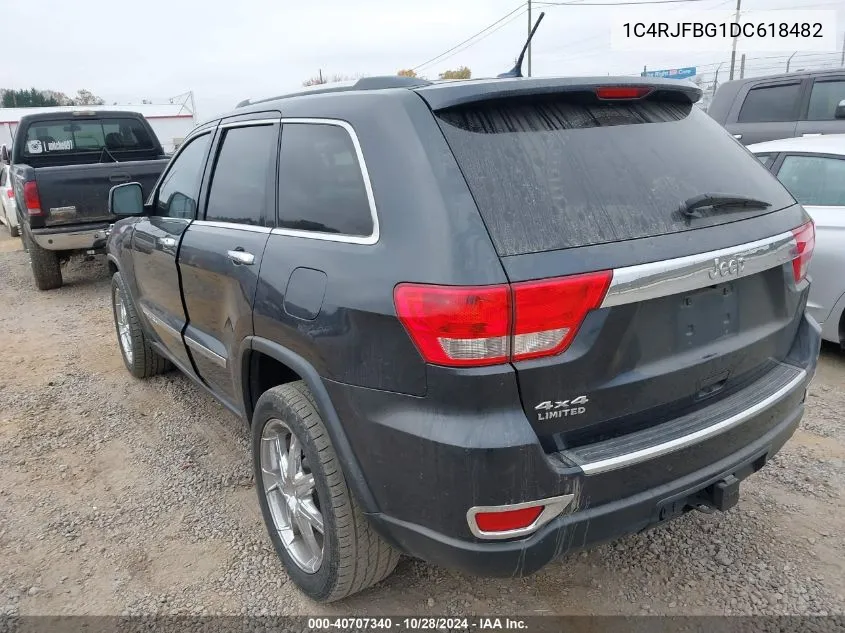 2013 Jeep Grand Cherokee Limited VIN: 1C4RJFBG1DC618482 Lot: 40707340