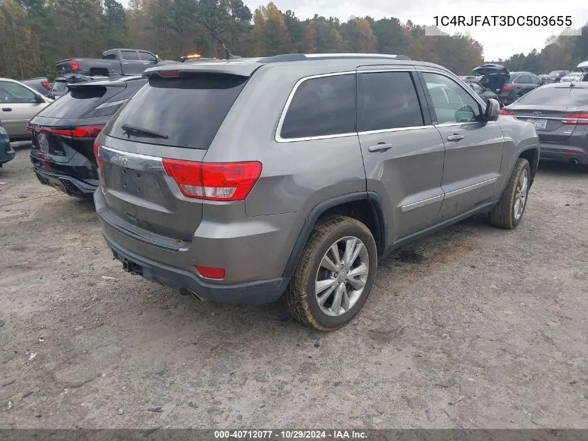 2013 Jeep Grand Cherokee Laredo VIN: 1C4RJFAT3DC503655 Lot: 40712077