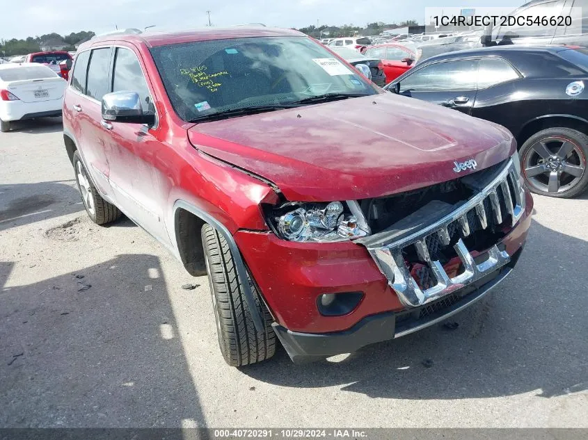 2013 Jeep Grand Cherokee Overland VIN: 1C4RJECT2DC546620 Lot: 40720291