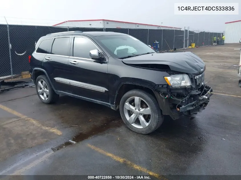 2013 Jeep Grand Cherokee Overland VIN: 1C4RJECT4DC533836 Lot: 40722858