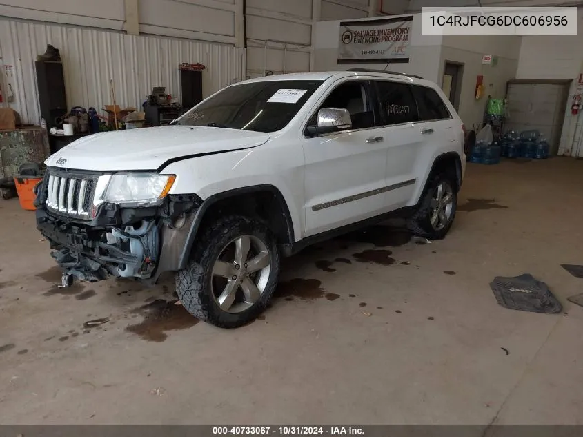 2013 Jeep Grand Cherokee Overland VIN: 1C4RJFCG6DC606956 Lot: 40733067