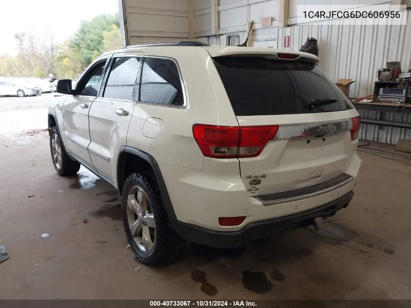 2013 Jeep Grand Cherokee Overland VIN: 1C4RJFCG6DC606956 Lot: 40733067