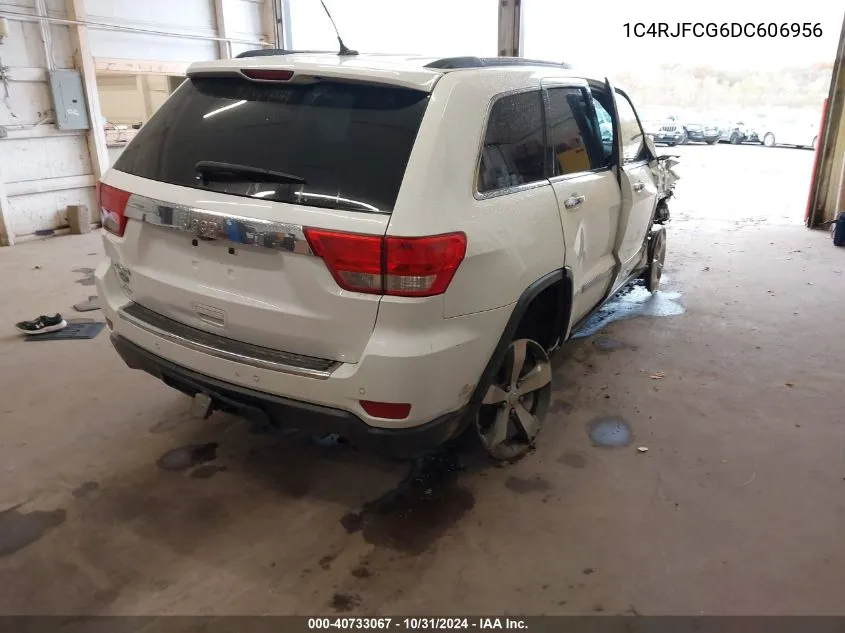 2013 Jeep Grand Cherokee Overland VIN: 1C4RJFCG6DC606956 Lot: 40733067