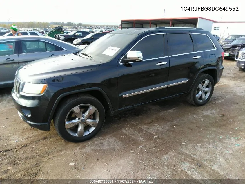 2013 Jeep Grand Cherokee Limited VIN: 1C4RJFBG8DC649552 Lot: 40795691