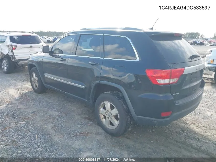 2013 Jeep Grand Cherokee Laredo VIN: 1C4RJEAG4DC533597 Lot: 40806947