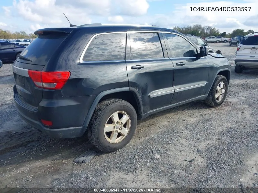 2013 Jeep Grand Cherokee Laredo VIN: 1C4RJEAG4DC533597 Lot: 40806947