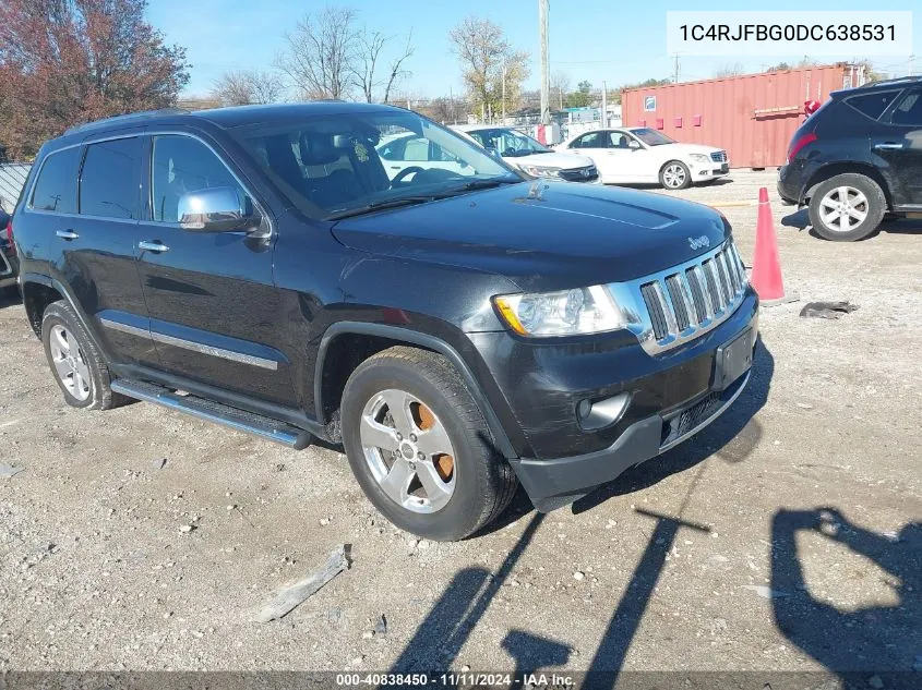 2013 Jeep Grand Cherokee Limited VIN: 1C4RJFBG0DC638531 Lot: 40838450