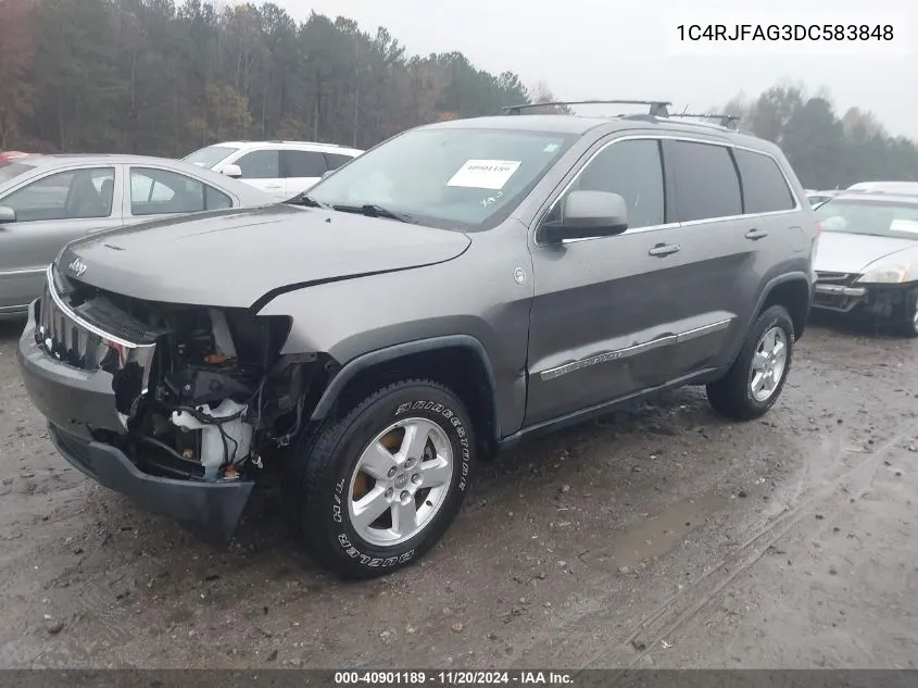 2013 Jeep Grand Cherokee Laredo VIN: 1C4RJFAG3DC583848 Lot: 40901189