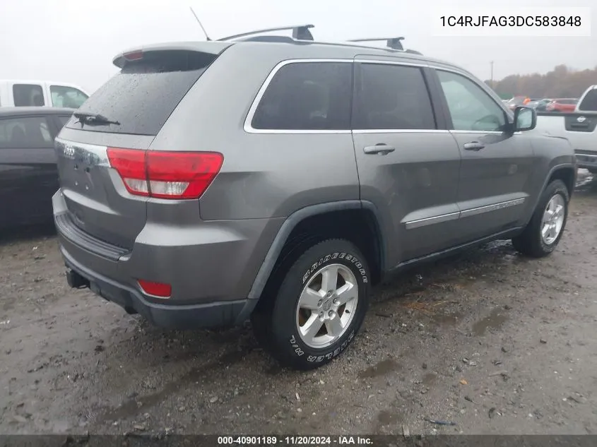 2013 Jeep Grand Cherokee Laredo VIN: 1C4RJFAG3DC583848 Lot: 40901189