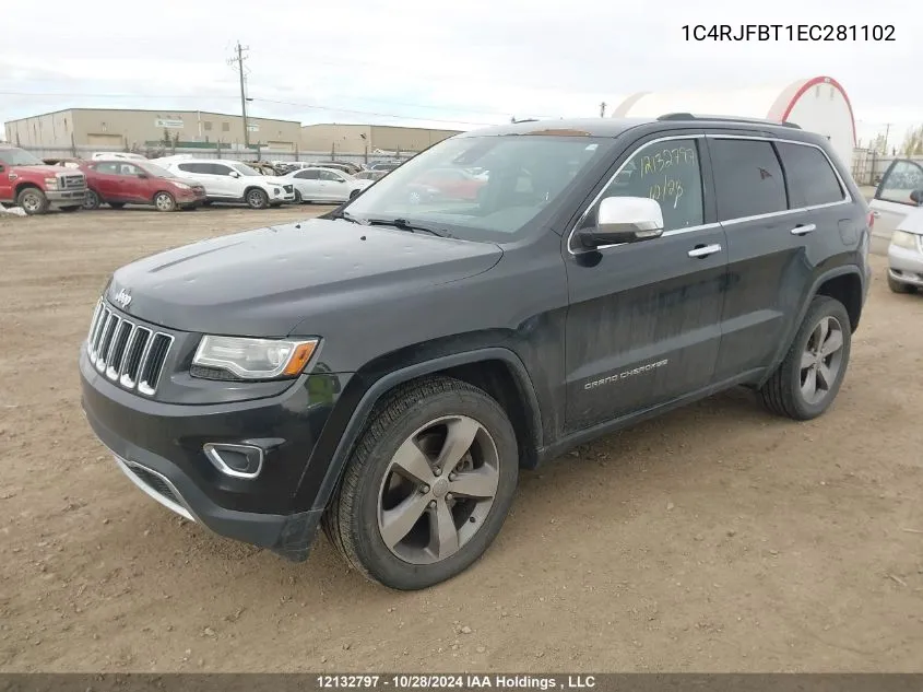 2014 Jeep Grand Cherokee Limited VIN: 1C4RJFBT1EC281102 Lot: 12132797