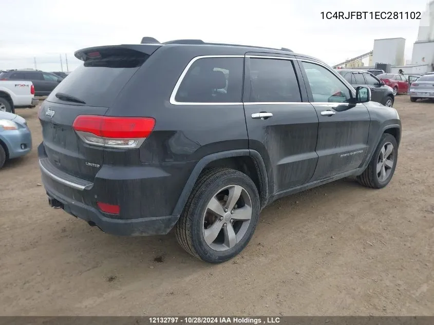 2014 Jeep Grand Cherokee Limited VIN: 1C4RJFBT1EC281102 Lot: 12132797