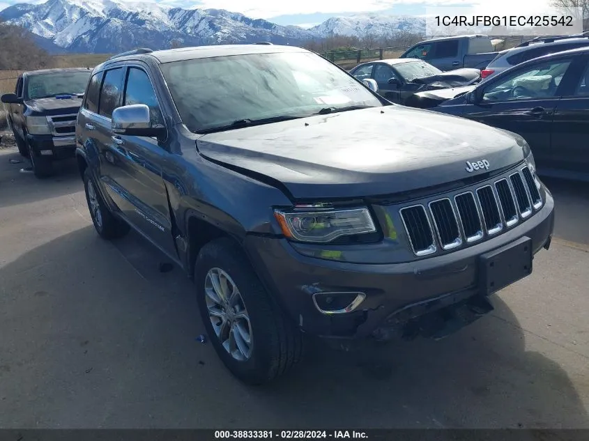 2014 Jeep Grand Cherokee Limited VIN: 1C4RJFBG1EC425542 Lot: 38833381