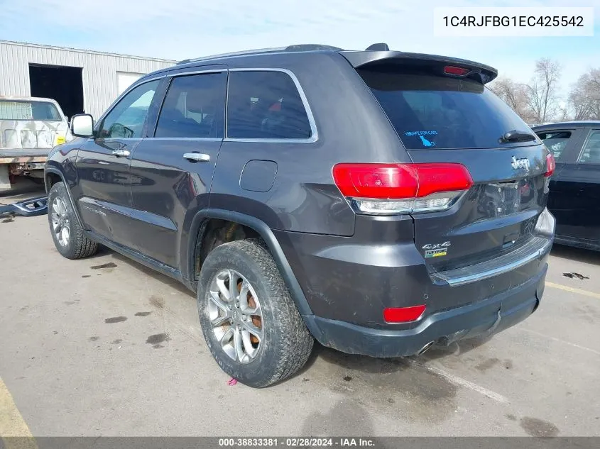 1C4RJFBG1EC425542 2014 Jeep Grand Cherokee Limited