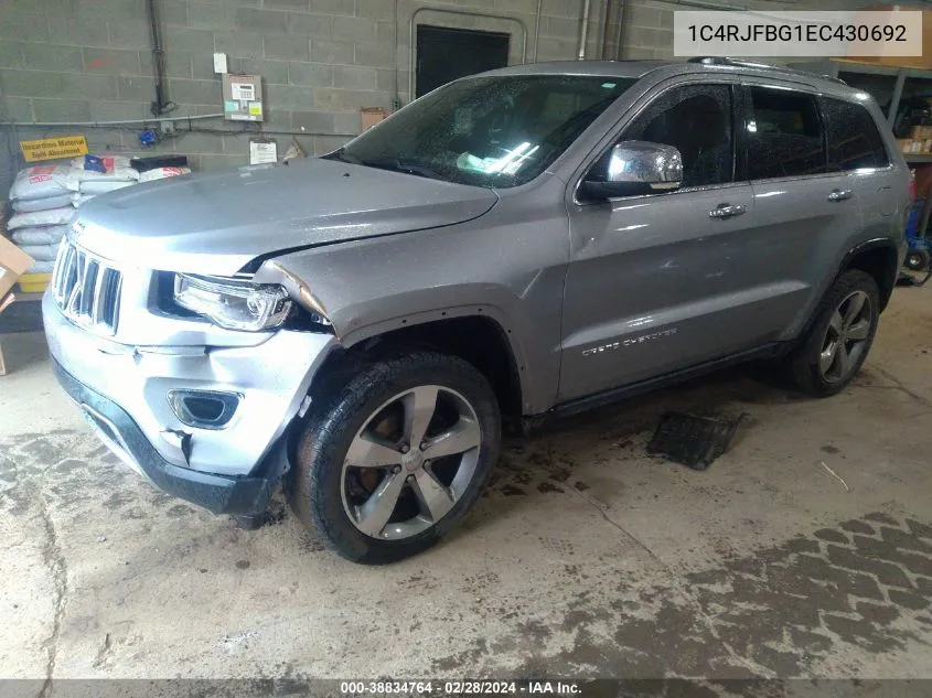 1C4RJFBG1EC430692 2014 Jeep Grand Cherokee Limited