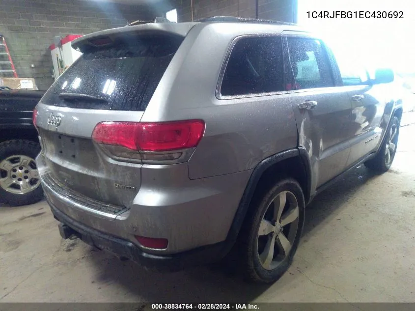 1C4RJFBG1EC430692 2014 Jeep Grand Cherokee Limited