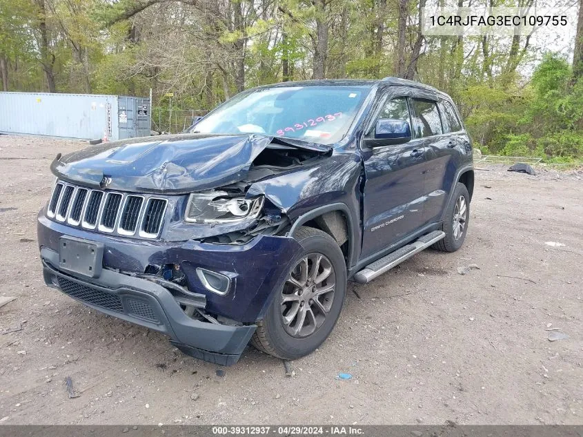 2014 Jeep Grand Cherokee Laredo VIN: 1C4RJFAG3EC109755 Lot: 39312937