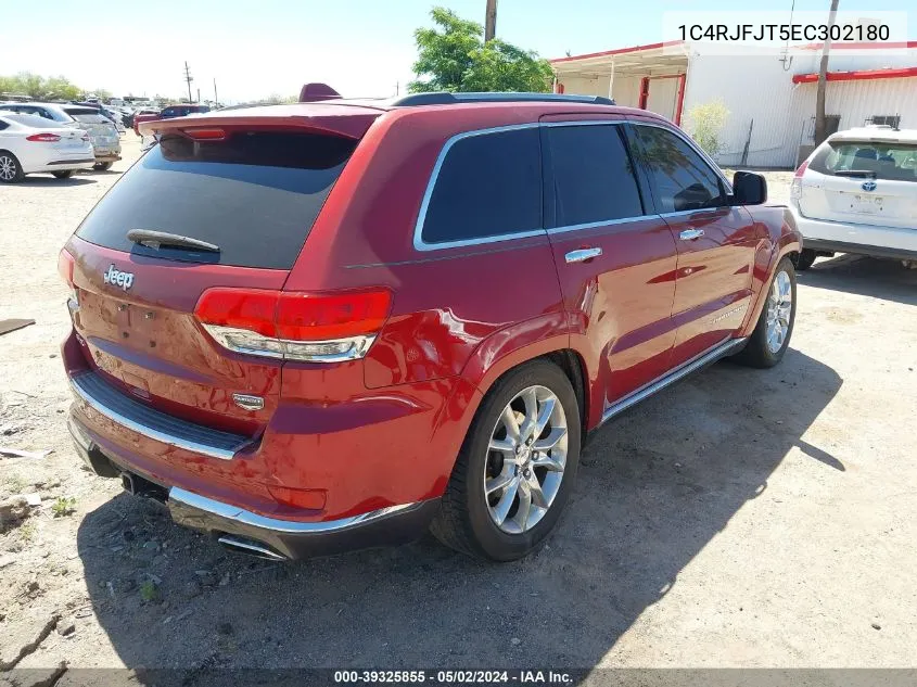 2014 Jeep Grand Cherokee Summit VIN: 1C4RJFJT5EC302180 Lot: 39325855