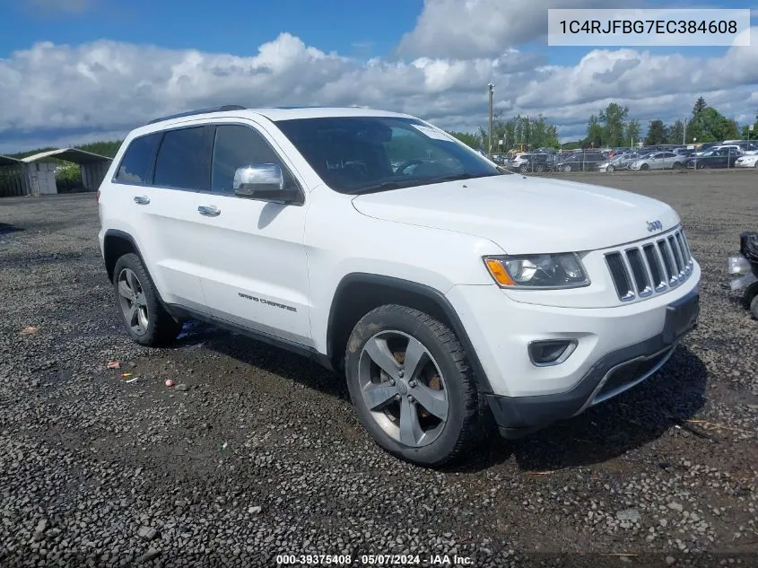 2014 Jeep Grand Cherokee Limited VIN: 1C4RJFBG7EC384608 Lot: 39375408