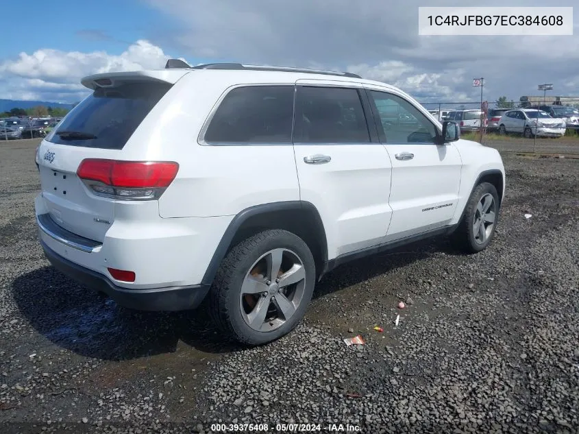 1C4RJFBG7EC384608 2014 Jeep Grand Cherokee Limited