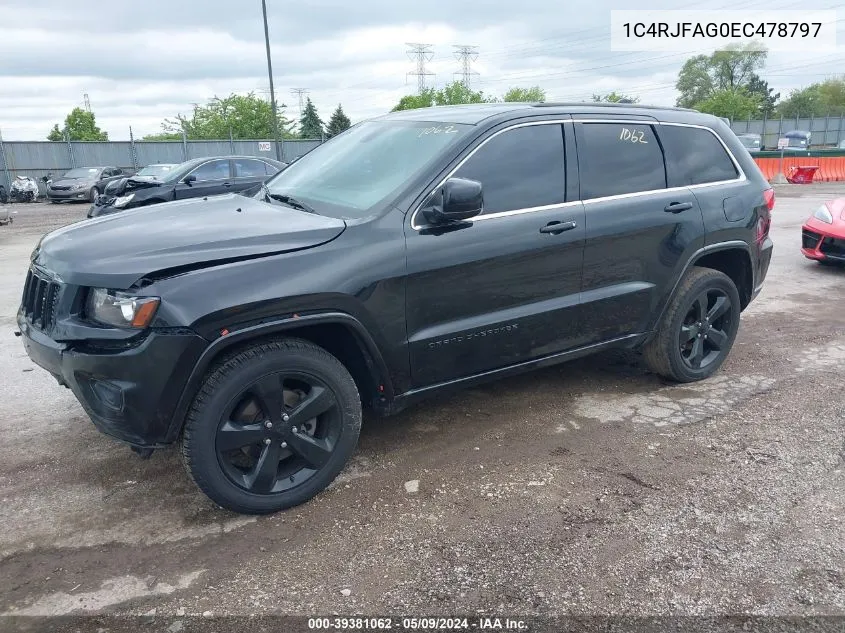 2014 Jeep Grand Cherokee Altitude VIN: 1C4RJFAG0EC478797 Lot: 39381062