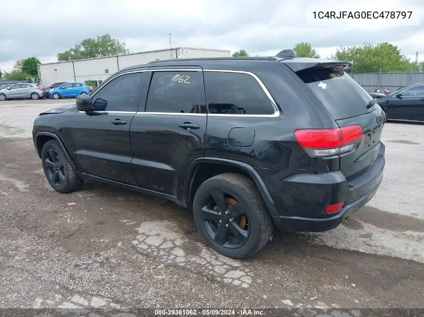 2014 Jeep Grand Cherokee Altitude VIN: 1C4RJFAG0EC478797 Lot: 39381062