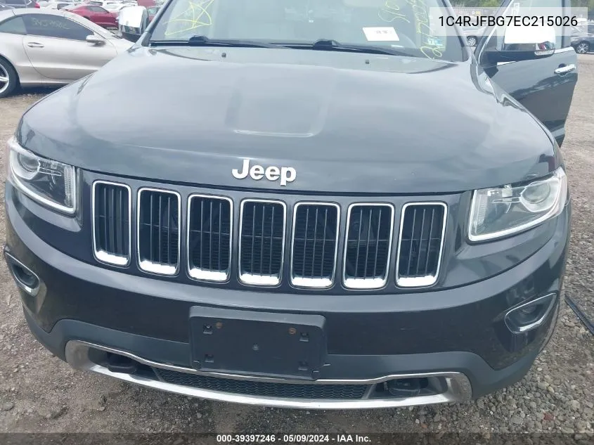 2014 Jeep Grand Cherokee Limited VIN: 1C4RJFBG7EC215026 Lot: 39397246