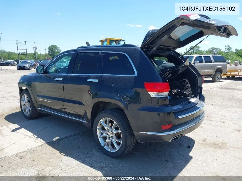 2014 Jeep Grand Cherokee Summit VIN: 1C4RJFJTXEC156102 Lot: 39485368